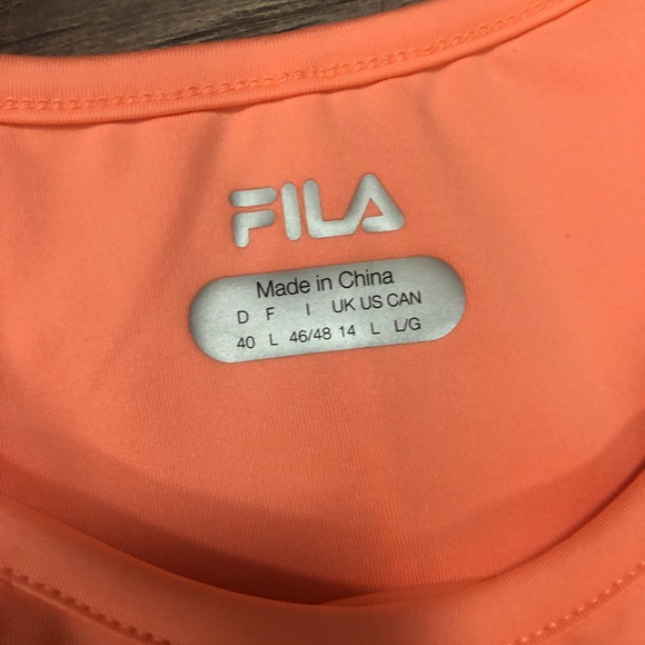 FILA Tennis Outfit Large Tangerine - Picture 4 of 8